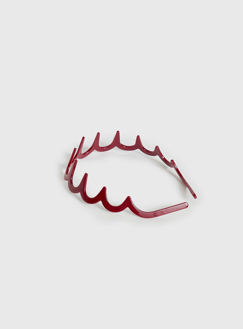 Demie Headband Burgundy