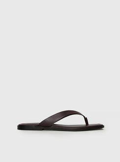 Alara Flat Thong Sandals Brown