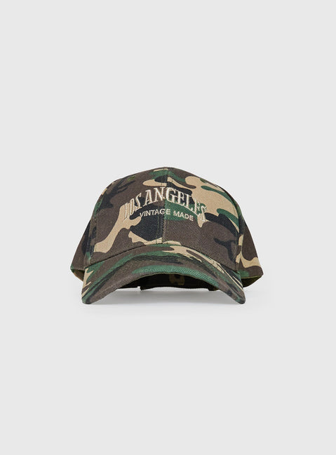 Vintage La Cap Camouflage