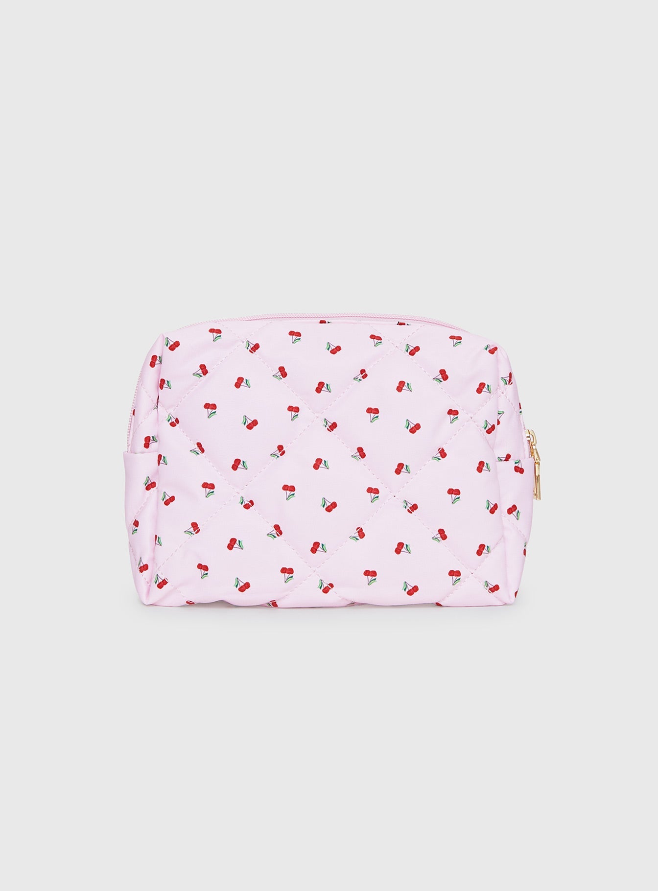 On A Cloud Quilted Pouch Pink Cherry