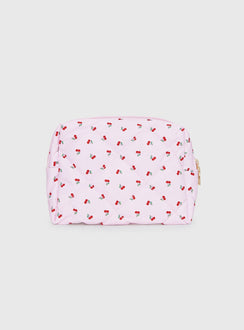 On A Cloud Quilted Pouch Pink Cherry