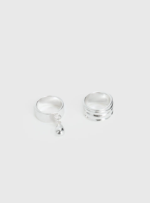 Summers Over Ring Set Silver