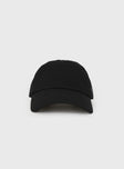 Dad cap Embroidered graphic print, adjustable strap at back