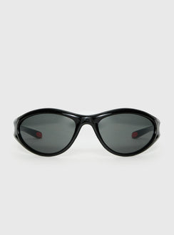 Counterpart Wrap Around Sunglasses Black