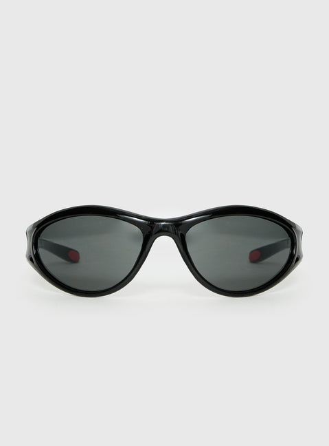 Counterpart Wrap Around Sunglasses Black