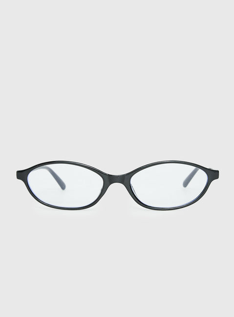 Life Begins Blue Light Glasses Black