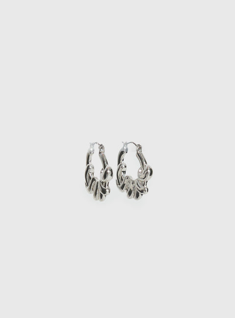 Glide Earrings Silver