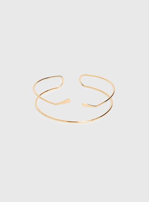 Through The Summer Arm Cuff Gold