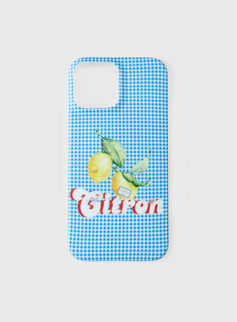 Citron Summer iPhone Case Blue