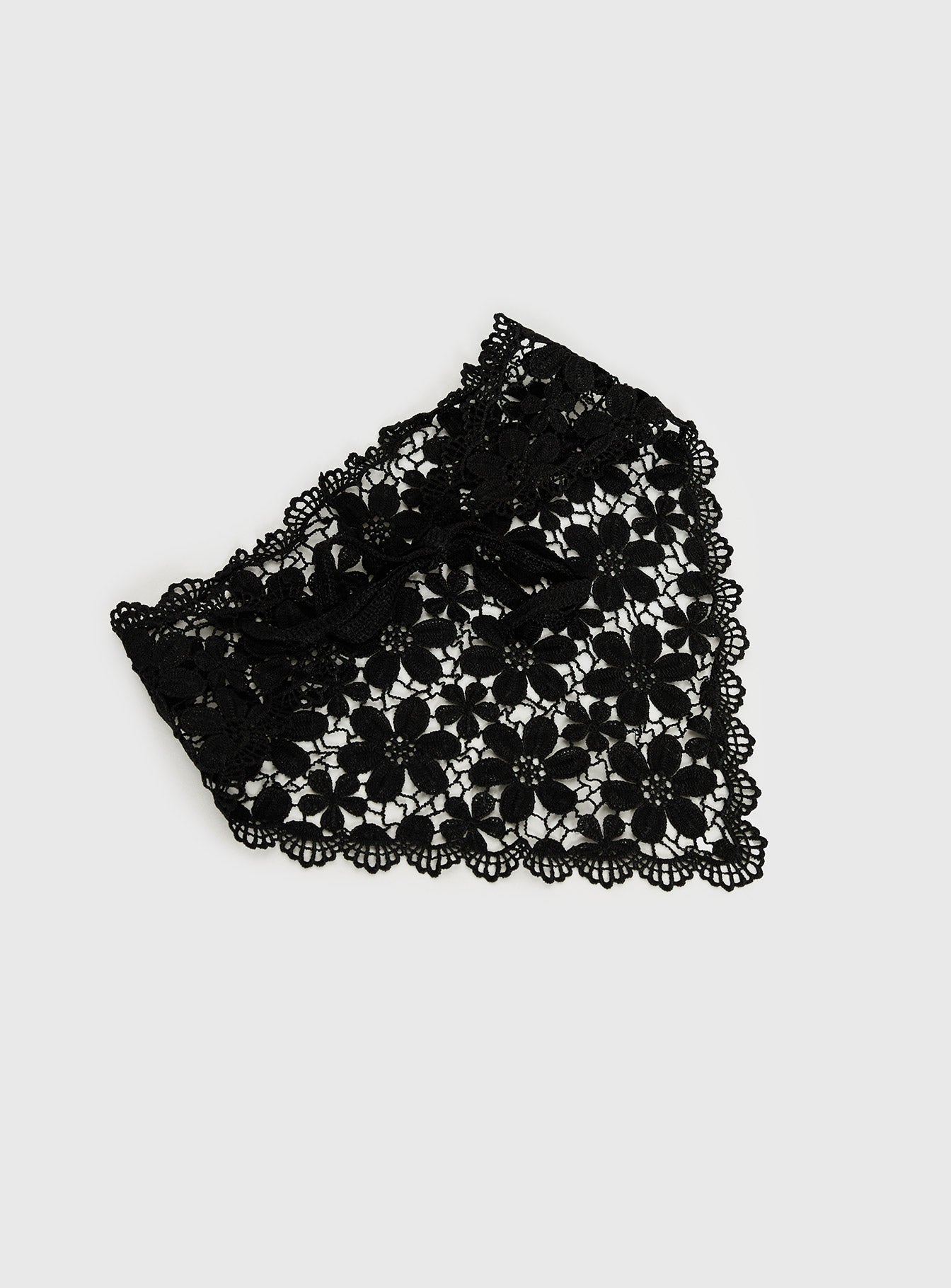 Lilibette Crochet Hair Bandana Black