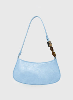 Contradiction Bead Detail Shoulder Bag Blue