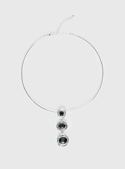 Fever Dream Pendant Necklace Silver / Black