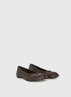 Therapy Harajuku Split Toe Ballet Flats Chocolate