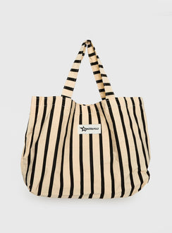 Skylaah Tote Bag Black Stripe