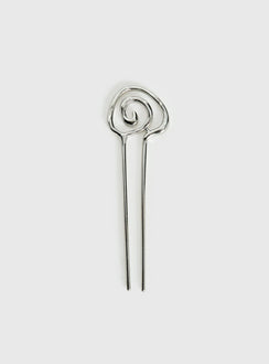 Khori Spiral Hair Pin Silver