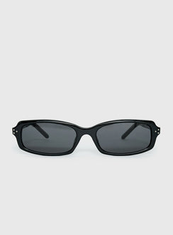 Mixtape Rectangle Sunglasses Black