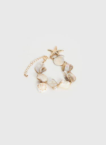 Amplitude Shell-look Bracelet Gold
