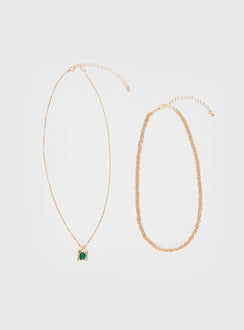 Moldova Necklace Pack Gold