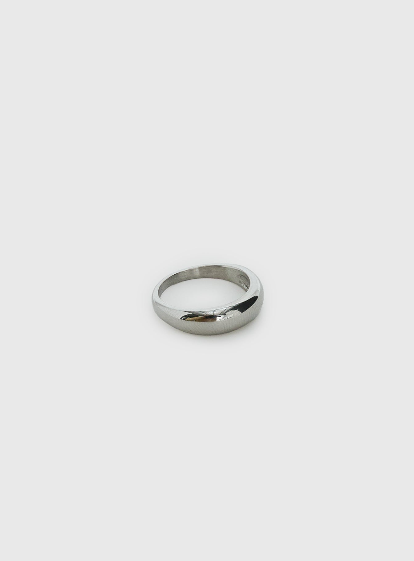 Karensa Stainless Steel Dome Ring Silver