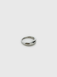 Karensa Stainless Steel Dome Ring Silver