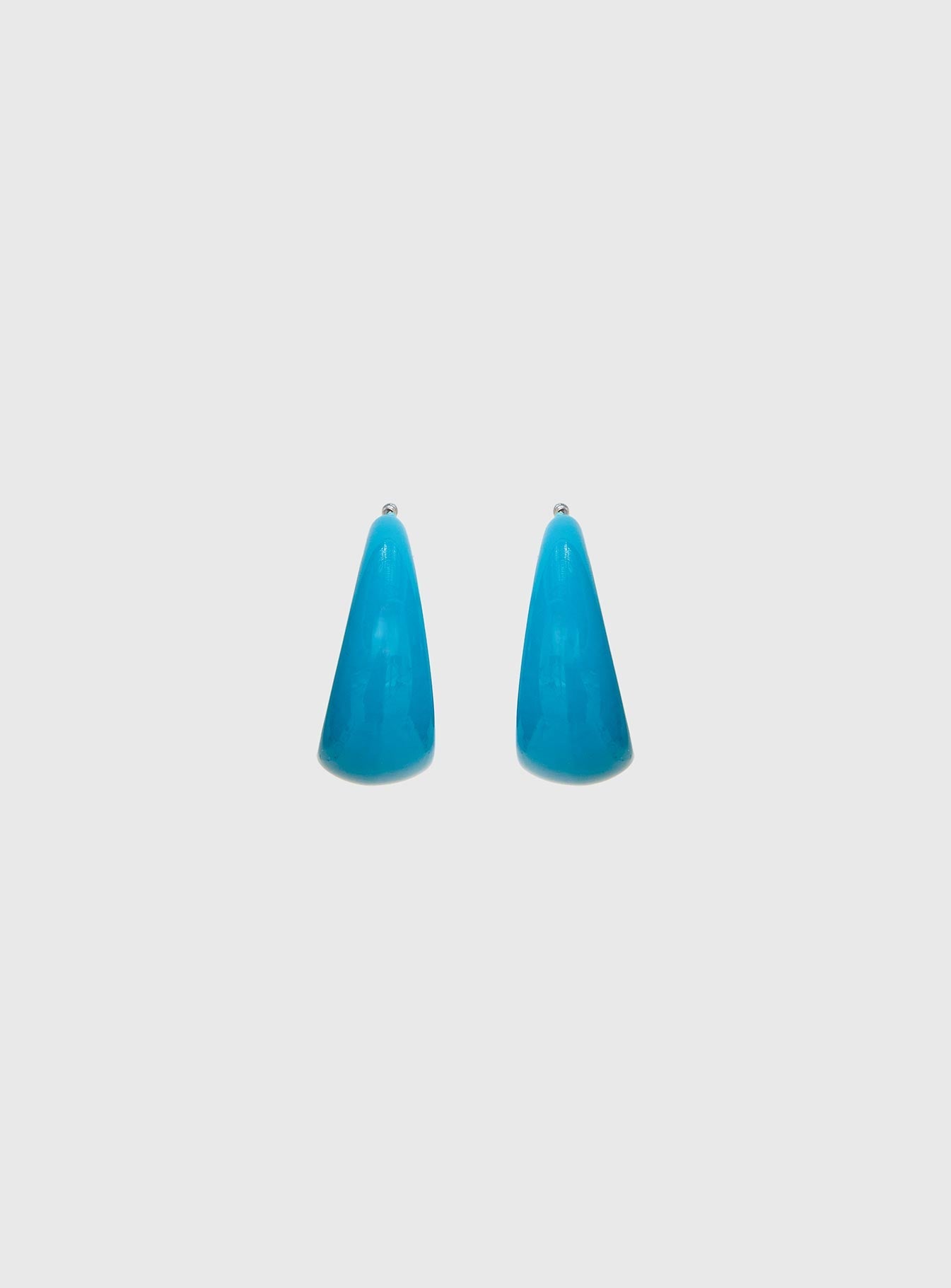 Vannessa Chunky Hoop Earrings Blue