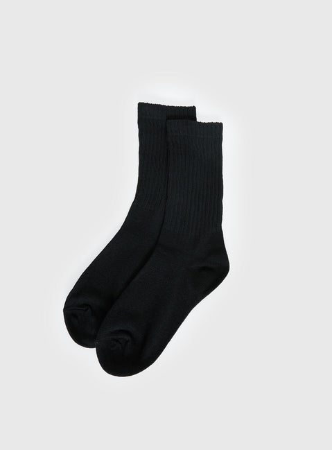 Sama Slouch Sock Black