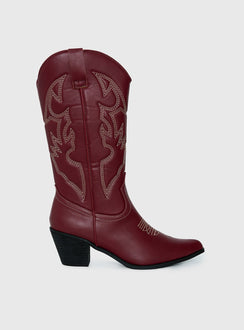 Therapy Clayton Boots Maroon