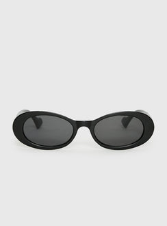 Runaway Baby Oval Sunglasses Black