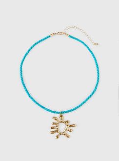 Go Dancing Necklace Gold / Blue