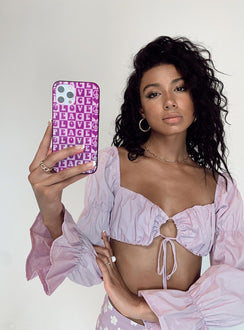 Peace and Love iPhone Case