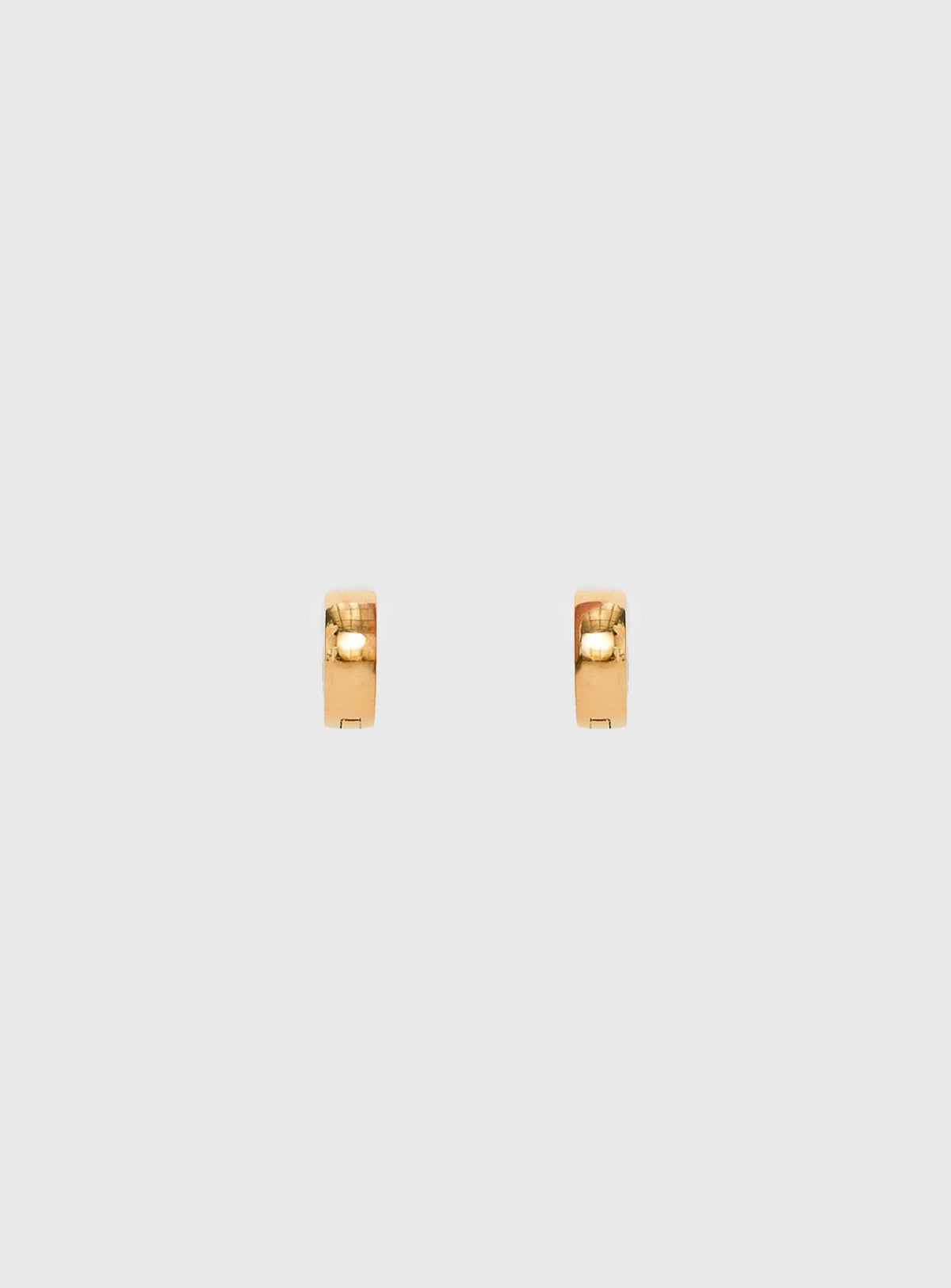 Liora Gold Plated 10mm Chunky Hoop Earrings Gold