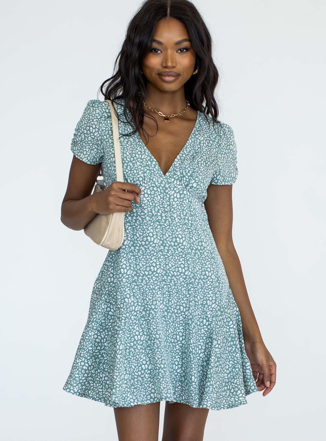 the sting mini dress princess polly PRINCESS POLLY THE STING MINI DRESS BLUE & WHITE IN SIZE 8