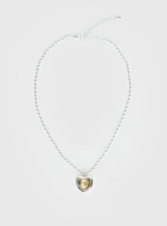 Wishes Granted Dainty Pendant Necklace Silver / Yellow