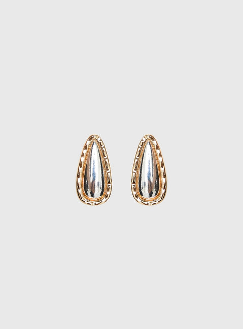 Natilee Teardrop Stud Earrings Multi