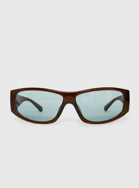 Odele Wraparound Sunglasses Tea / Blue