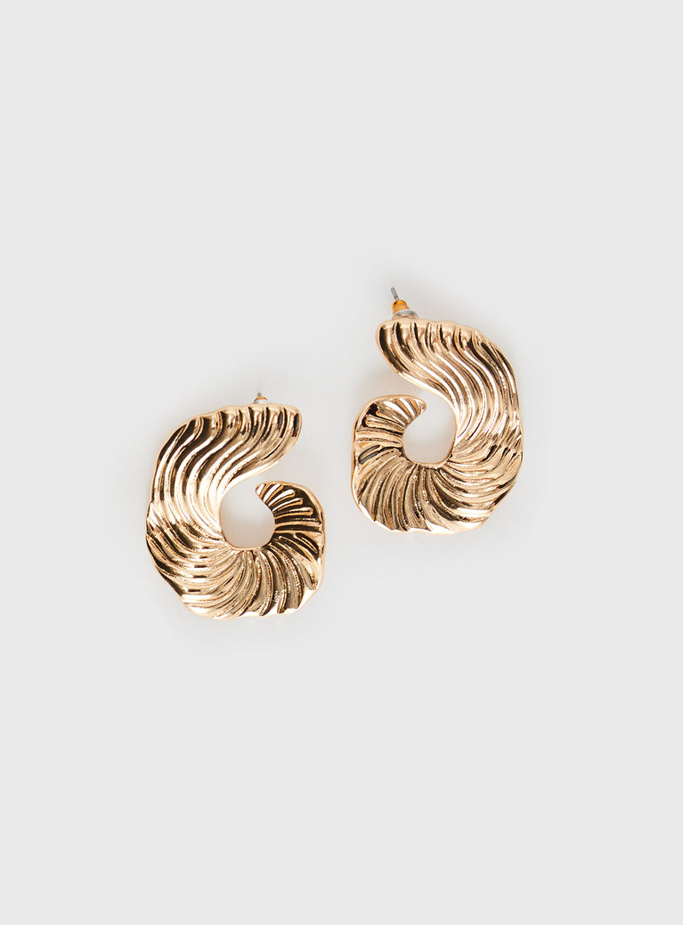 Moving On Earrings Gold