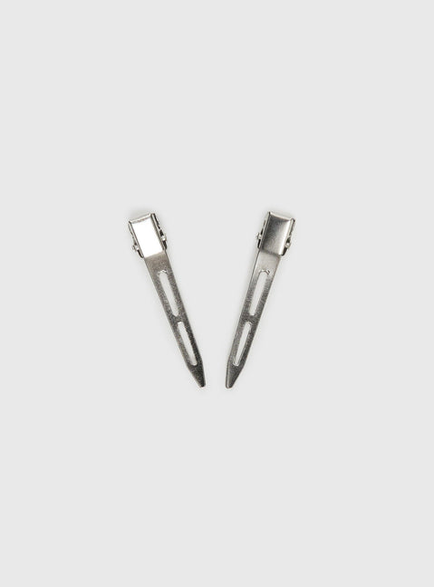Premonitions Hair Clip Pack Silver