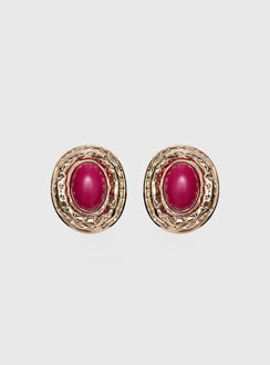 Fabiana Statement Stud Earrings Gold