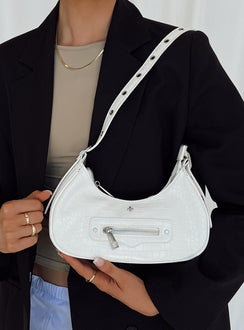 Peta & Jain Moto White Croc