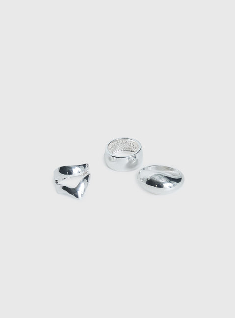 Power Move Ring Pack Silver