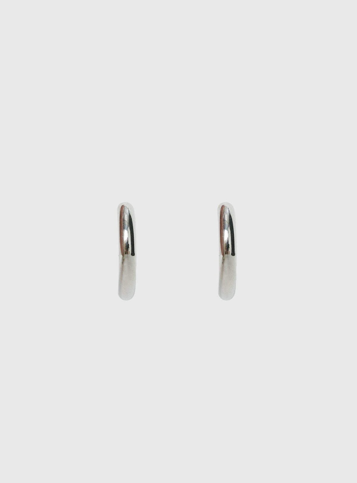 Tindra Stainless Silver 25mm Hoop Earrings Silver