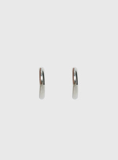 Tindra Stainless Silver 25mm Hoop Earrings Silver