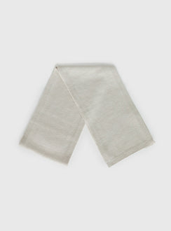 Delyla Knit Scarf Cream