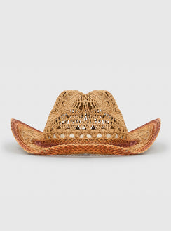 Peace Of Mind Straw Cowboy Hat Tan