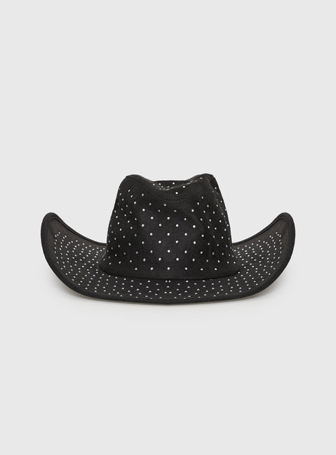 Tennessee Diamante Cowboy Hat Black