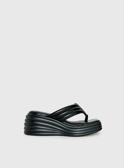 Therapy Flames Platform Sandals Black