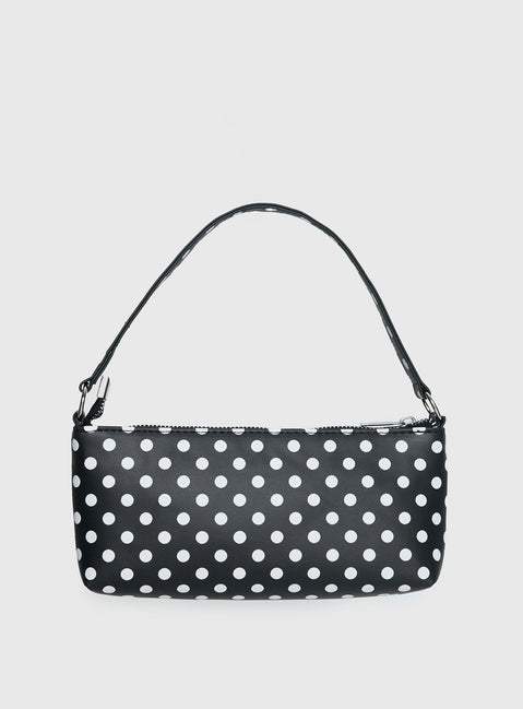 Aire Shoulder Bag Black Polka