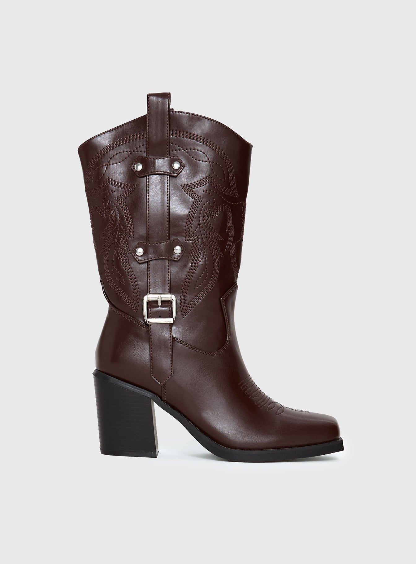 Cypress Western Boots Brown