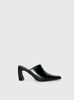 Hania Slip On Closed Toe Heels Black
