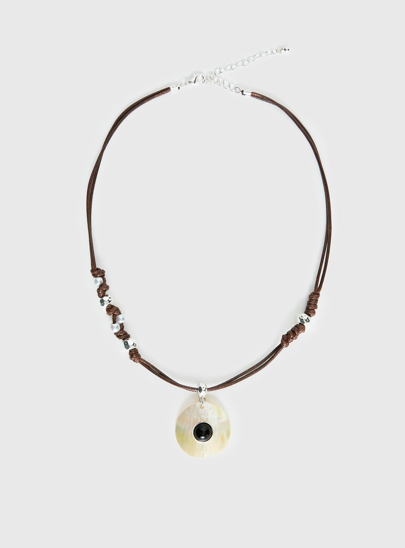 Saturn Returns Pendant Necklace Silver